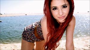 Ariana Grande Beach wallpaper thumb