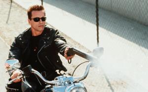 Arnold Schwarzenegger Cyborg Terminator Shotgun Sunglasses HD wallpaper thumb