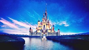 Disneyland castle, beautiful night view, river wallpaper thumb