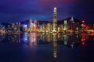 Hong Kong City night wallpaper thumb