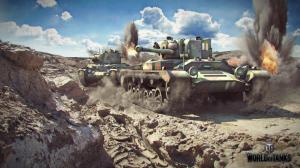 World of Tanks Tanks Valentine Games 3D Graphics wallpaper thumb
