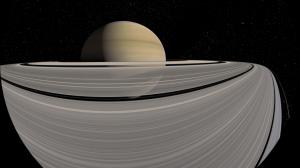 Saturn Planets Stars Fisheye HD wallpaper thumb