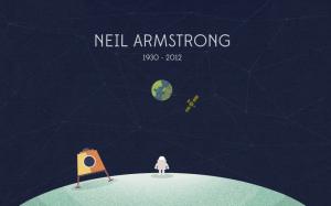 Neil Armstrong Minimalism wallpaper thumb
