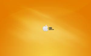 Apple HD Orange wallpaper thumb