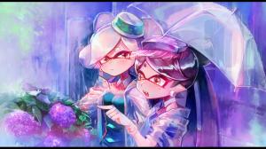 Splatoon, Nintendo, Anime, anime girl, Colorful, flowers, umbrella wallpaper thumb