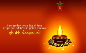 Happy Deepawali Greetings Festival Diya Decoration Celebration wallpaper thumb
