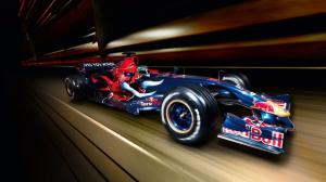 Formula One F1 Race Car Motion Blur HD wallpaper thumb