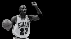 Michael Jordan BW Black Basketball HD wallpaper thumb