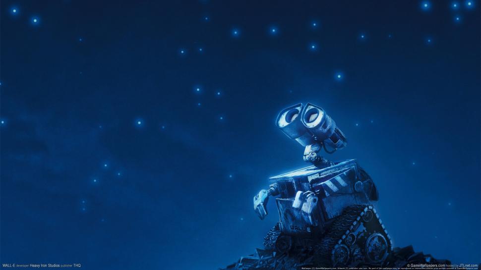Wall-E Robot Stars Blue HD wallpaper,blue HD wallpaper,movies HD wallpaper,stars HD wallpaper,robot HD wallpaper,wall HD wallpaper,e HD wallpaper,1920x1080 wallpaper