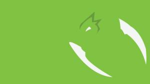 Scyther, Minimalism, Green Background, Simple Background wallpaper thumb