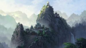 Mountains, temples, scenery, china wallpaper thumb