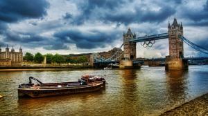 Olympics 2012 London River Thames Tower Bridge wallpaper thumb