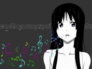 K-ON!, Akiyama Mio, Music Note, Anime wallpaper thumb