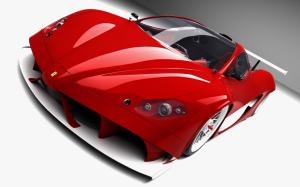 Red Ferrari Front Angle wallpaper thumb