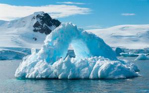Winter, sea, iceberg, snow, north wallpaper thumb