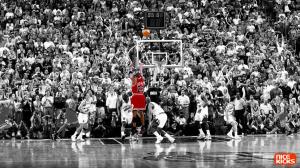 Basketball Jordan in Red HD wallpaper thumb