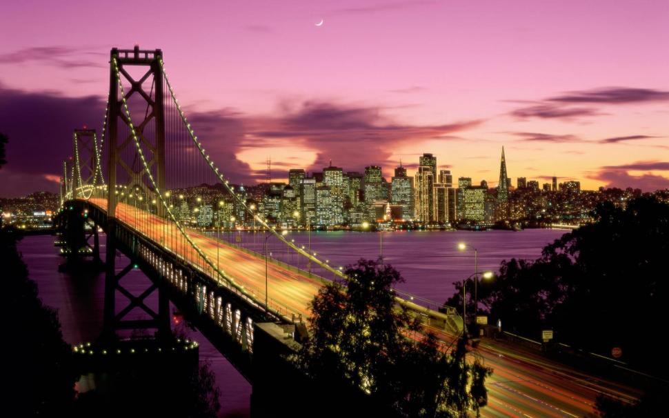 Bay Bridge San Francisco wallpaper,bridge HD wallpaper,francisco HD wallpaper,travel & world HD wallpaper,1920x1200 wallpaper