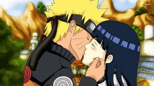 Naruto And Hinata, anime, Kiss, love wallpaper thumb