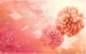 Vector picture, flower, petals, bud, pink wallpaper thumb