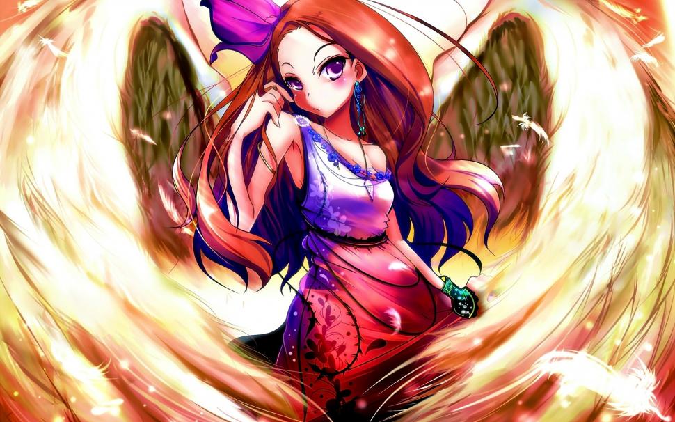 Anime Girls, Wings, Colorful wallpaper,anime girls HD wallpaper,wings HD wallpaper,colorful HD wallpaper,2560x1600 HD wallpaper,2560x1600 wallpaper
