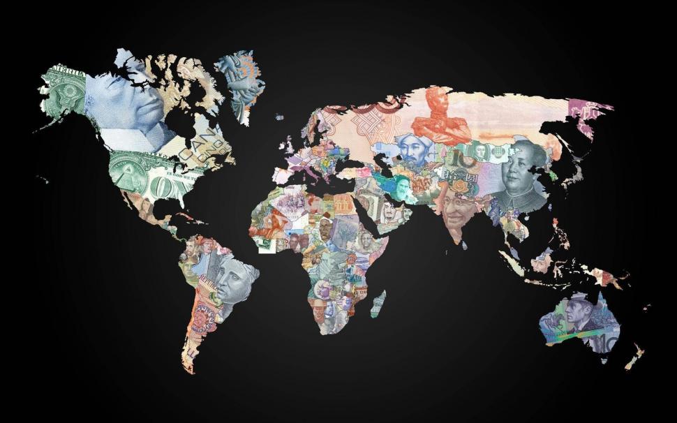 Money, Map, Countries wallpaper,money wallpaper,map wallpaper,countries wallpaper,1680x1050 wallpaper