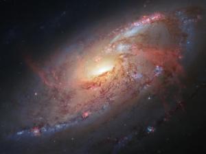 Space, spiral galaxy, M106, stars, Hubble space telescope, NASA wallpaper thumb