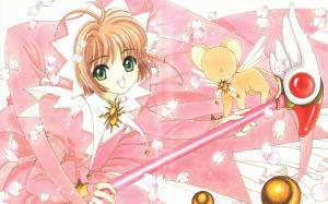 Cardcaptor Sakura Magic Card, Petals, Anime girl, Sakura, Magical Girl, Childhood memories, ACG wallpaper thumb