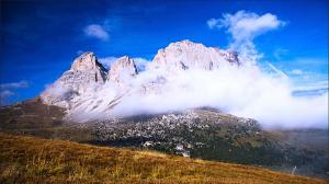 Mountain Make Up With Clouds wallpaper thumb