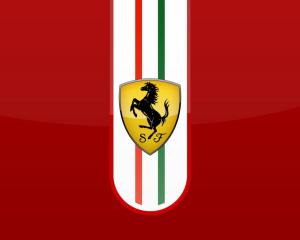 Glossy Ferrari Logo  Desktop Background wallpaper thumb