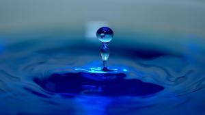 Blue Water Droplet wallpaper thumb