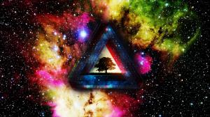 Triangle Abstract Stars Colorful HD wallpaper thumb