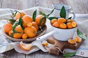 tangerines, peel, citrus dish wallpaper thumb