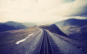 Landscapes Railroad Tracks Railroads High Resolution wallpaper thumb
