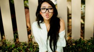 Women, Glasses, Long Hair, Asian wallpaper thumb