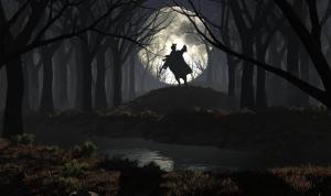 Feirce Rider In Moonlight wallpaper thumb