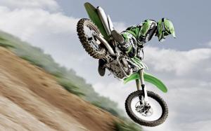 Green Motocross Jump Extreme Sports wallpaper thumb