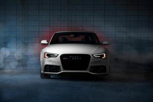 audi, rs5, front view, white wallpaper thumb