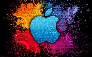 Apple Colorful background creative logo wallpaper thumb