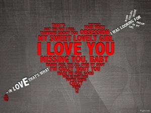 Love, Heart, Romance, Red, Arrow, Words, Art Design wallpaper thumb