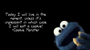 Cookie Monster quote wallpaper thumb