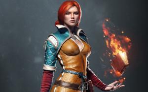 The Witcher 3: Wild Hunt, red hair girl wallpaper thumb