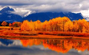 Autumn River Landscape  Desktop Computer wallpaper thumb