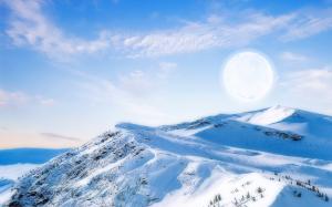 Landscape, Nature, Snow, Snow Mountain, Sunshine wallpaper thumb
