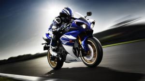 Yamaha YZF-R1 motorcycle, rider, sport bike, speed wallpaper thumb