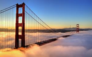 Golden Gate Fog  Best Desktop Images wallpaper thumb