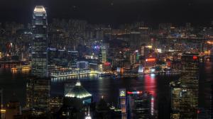 Hong Kong Skyline at Night HD wallpaper thumb