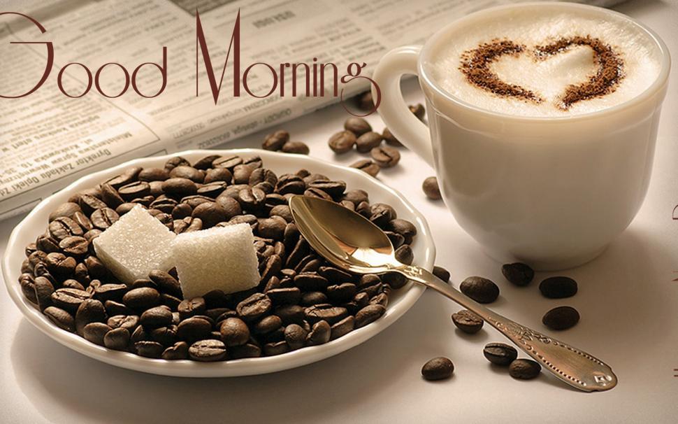 Good morning coffee wallpaper | 3d and abstract | Wallpaper Better