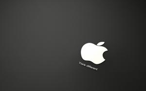 Apple in Black Background wallpaper thumb