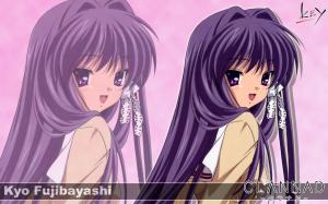 Anime Girls, Fujibayashi Kyou, Clannad, Purple Hair wallpaper thumb