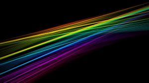 Abstract, Rainbow, Colorful, Black Background wallpaper thumb